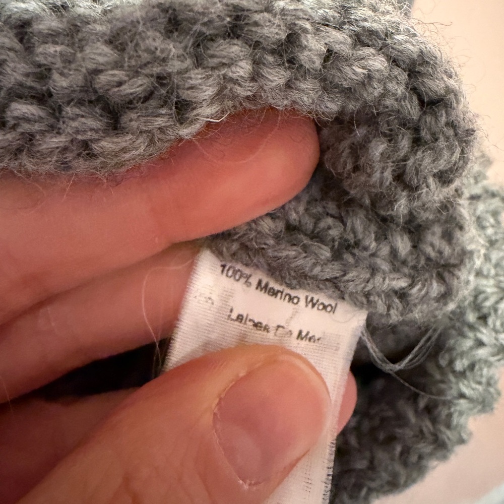 ADAM Adam Lippes 100% merino wool chunky gray cable sweater size small - Picture 3 of 5